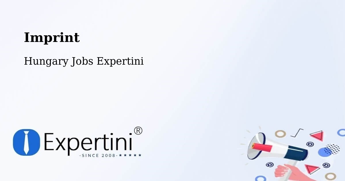 Imprint – Kakucs - Hungary Jobs Expertini